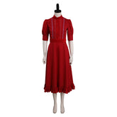 Horror Movie Pearl (2022) Pearl Red Dress Outfits Cosplay Costume Halloween Carnival Suit